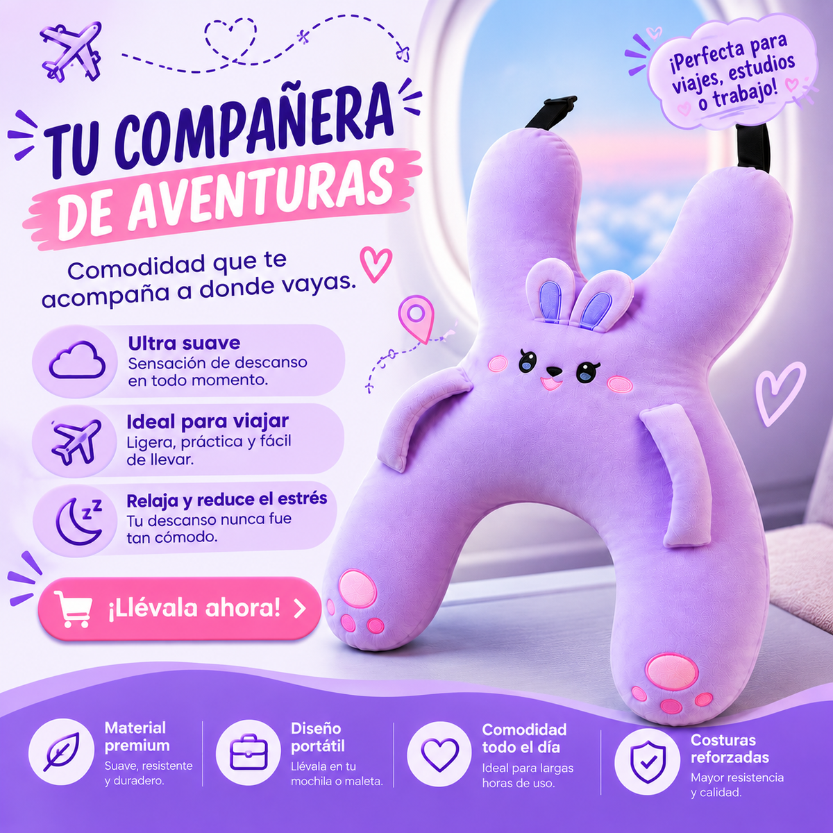 Almohada de Seguridad para asiento de coche